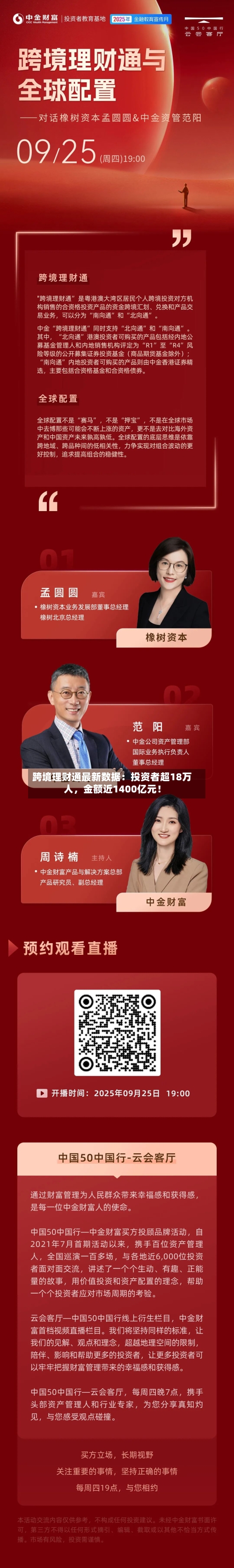 跨境理财通最新数据：投资者超18万人，金额近1400亿元！-第2张图片