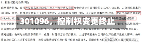 301096，控制权变更终止-第2张图片