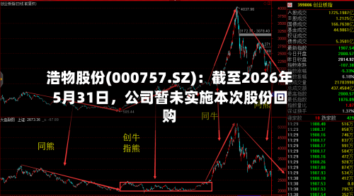 浩物股份(000757.SZ)：截至2026年5月31日，公司暂未实施本次股份回购