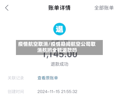 疫情航空取消/疫情期间航空公司取消航班全额退款吗-第2张图片