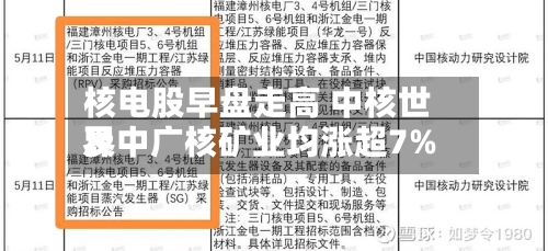 核电股早盘走高 中核世界及中广核矿业均涨超7%-第2张图片