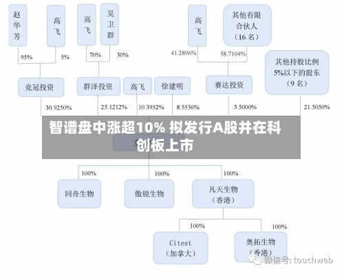 智谱盘中涨超10% 拟发行A股并在科创板上市