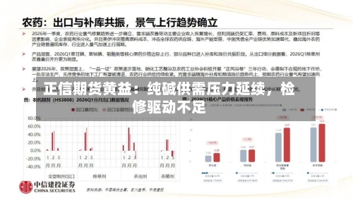 正信期货黄益：纯碱供需压力延续，检修驱动不足-第2张图片