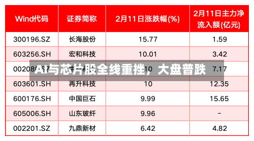 AI与芯片股全线重挫，大盘普跌-第3张图片