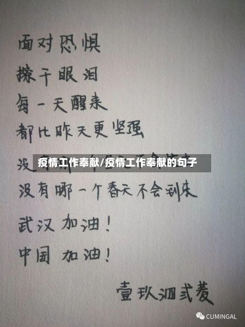 疫情工作奉献/疫情工作奉献的句子