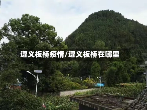 遵义板桥疫情/遵义板桥在哪里