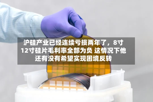 沪硅产业已经连续亏损两年了，8寸12寸硅片毛利率全部为负 这情况下他还有没有希望实现困境反转