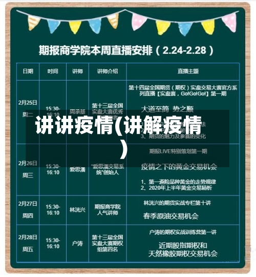 讲讲疫情(讲解疫情)-第2张图片