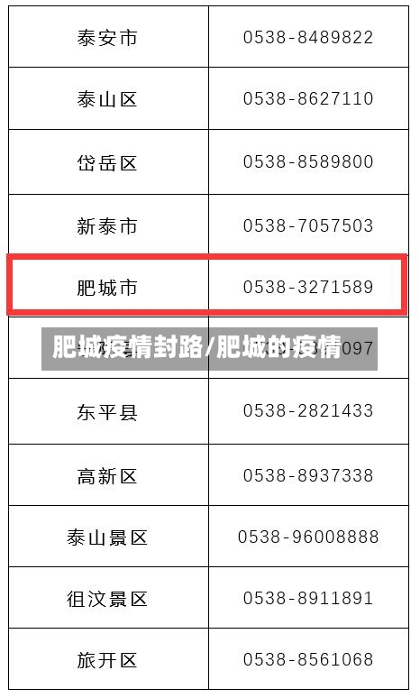 肥城疫情封路/肥城的疫情-第2张图片