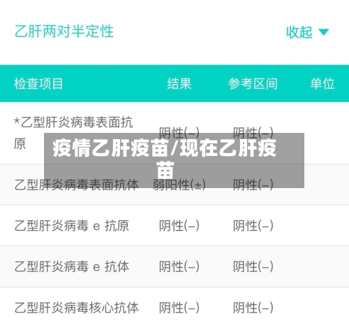 疫情乙肝疫苗/现在乙肝疫苗-第3张图片