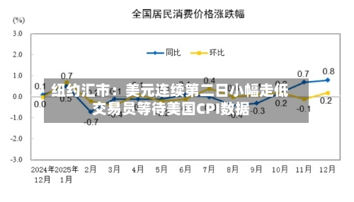 纽约汇市：美元连续第二日小幅走低 交易员等待美国CPI数据
