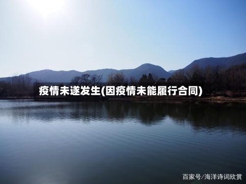 疫情未遂发生(因疫情未能履行合同)
