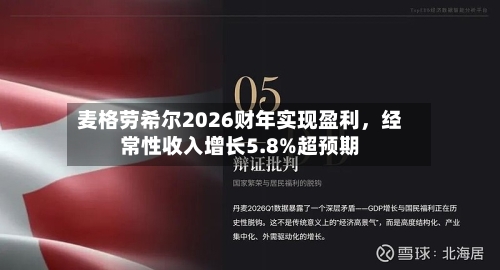 麦格劳希尔2026财年实现盈利，经常性收入增长5.8%超预期