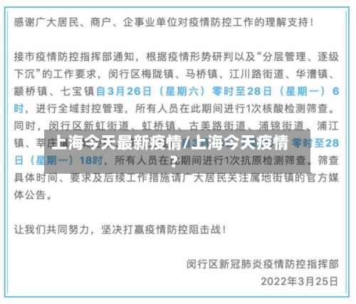 上海今天最新疫情/上海今天疫情?-第3张图片