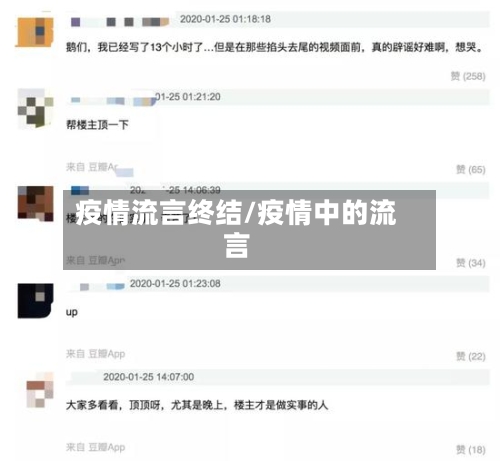 疫情流言终结/疫情中的流言-第2张图片
