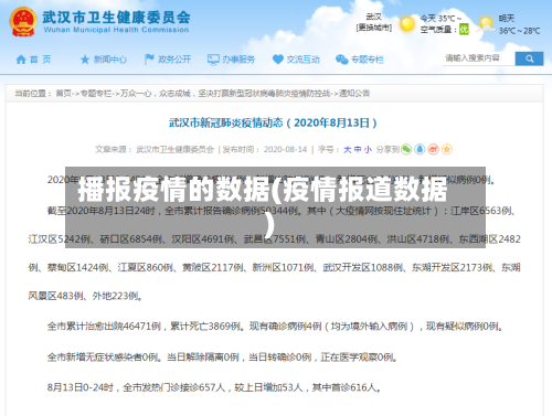 播报疫情的数据(疫情报道数据)