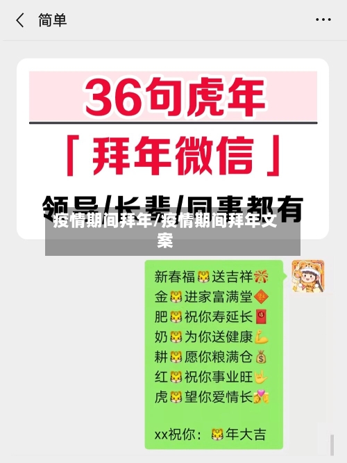 疫情期间拜年/疫情期间拜年文案