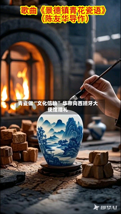 青瓷做“文化信物” 华帝向西班牙大使馆赠礼