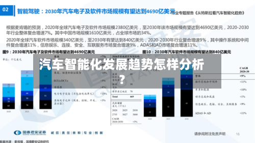 汽车智能化发展趋势怎样分析？