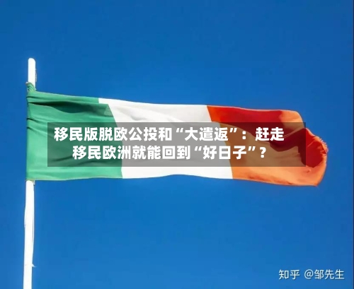 移民版脱欧公投和“大遣返”：赶走移民欧洲就能回到“好日子”？