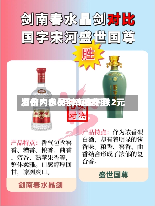酒价内参6月23日费用发布：水晶剑南春下跌2元-第3张图片