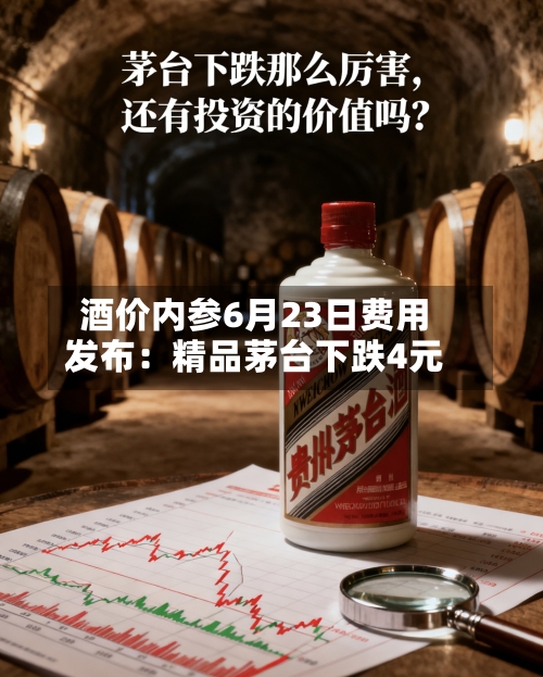 酒价内参6月23日费用发布：精品茅台下跌4元