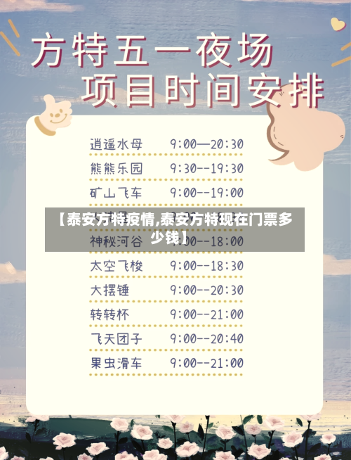 【泰安方特疫情,泰安方特现在门票多少钱】