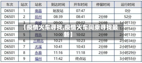 【疫情火车寻找,疫情火车同乘寻找最新】-第2张图片