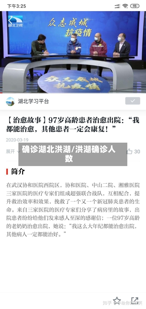 确诊湖北洪湖/洪湖确诊人数