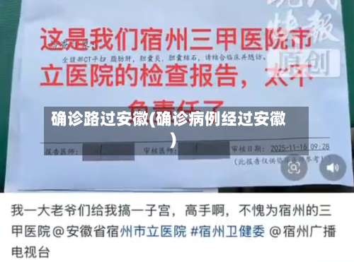 确诊路过安徽(确诊病例经过安徽)-第2张图片