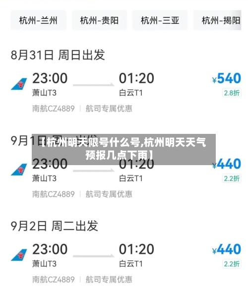 【杭州明天限号什么号,杭州明天天气预报几点下雨】
