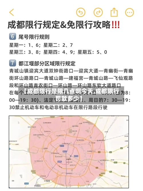 【成都限行是限几点啊今天,成都限行罚款多少】