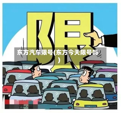 东方汽车限号(东方今天限号吗)-第3张图片