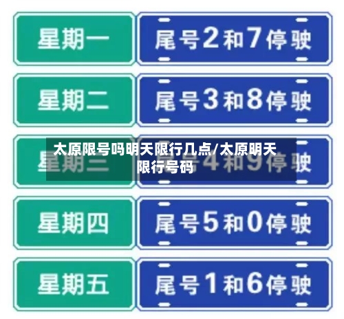 太原限号吗明天限行几点/太原明天限行号码