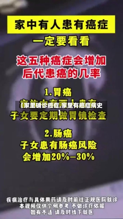 【家里确诊癌症,家里有癌症病史】-第3张图片