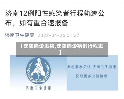 【沈阳确诊表格,沈阳确诊病例行程表】-第2张图片