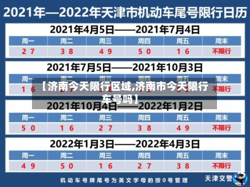 【济南今天限行区域,济南市今天限行车号吗】